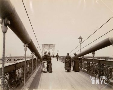 Pont de Brooklyn, 1883. BnF