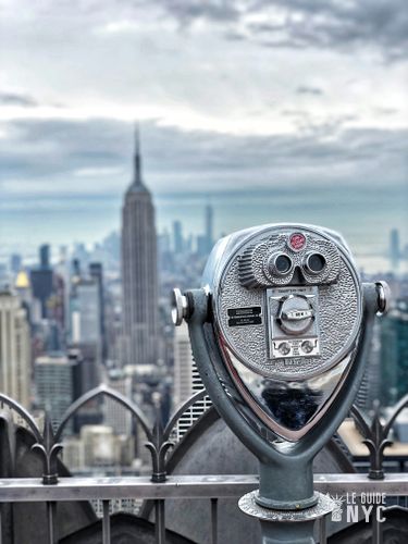 Vue sur l'Empire State Building depuis Top of the Rock.