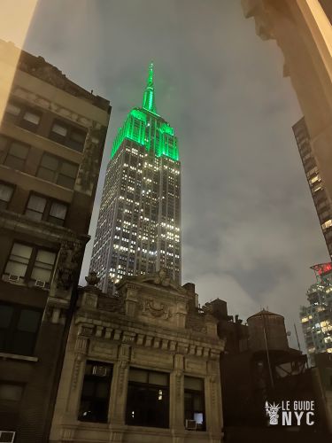 L'Empire State Building pour la journée de la Terre, le 22 avril 2023. 