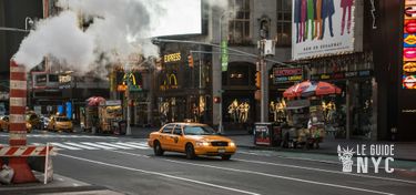 Taxi jaune à Manhattan
