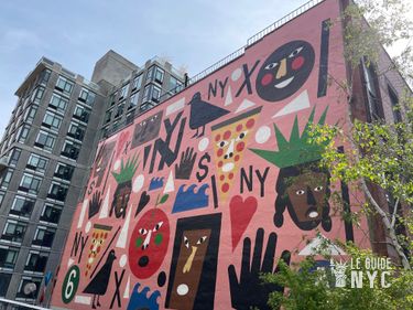 Street art depuis la High Line
