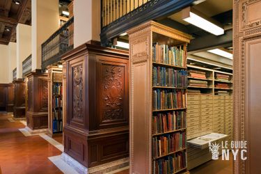 Rayonnages l'ouvrages de la New York Public Library