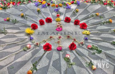 Mosaïque Imagine, Strawberry Field Central Park, en hommage à John Lennon