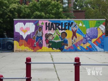 Fresque réalisée par Tats Cru, Harlem