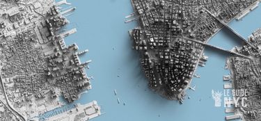 Carte de New York avec LIDAR