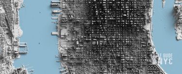 Carte de New York avec LIDAR