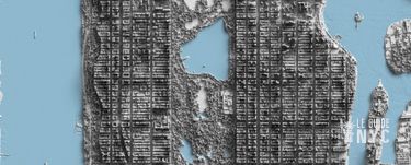 Carte de New York avec LIDAR