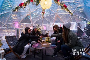 Les Cozy Igloos à Bryant Park 