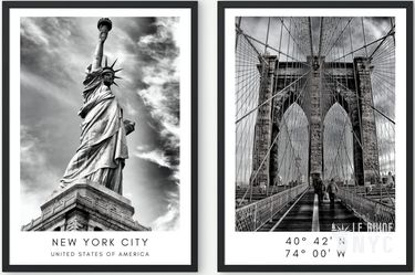 De grands posters des endroits les plus iconiques de New York