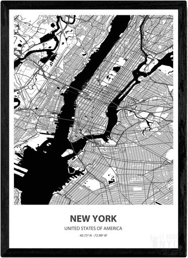 Le plan simplifié de New York, sur le mur de votre salon ? 