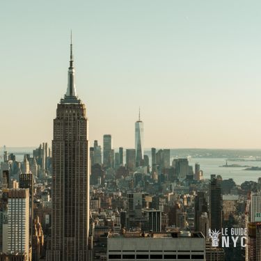 Vue de l'Empire State Building depuis Top of The Rock