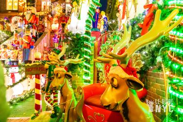 Des déco extravagantes à Dyker Heights. Crédit : GetYourGuide