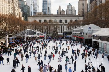 La patinoire de Bryant Park / Crédit photo : Bryant Park - Collin Miller