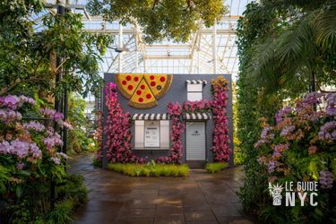Orchid Show pizzeria - Crédit : nybg.org