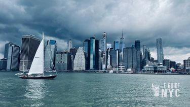 Vue sur la skyline de Manhattan depuis Brooklyn Bridge Park