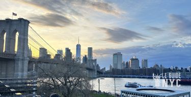 Vue depuis le Rooftop de Time Out Market à Brooklyn Bridge Park